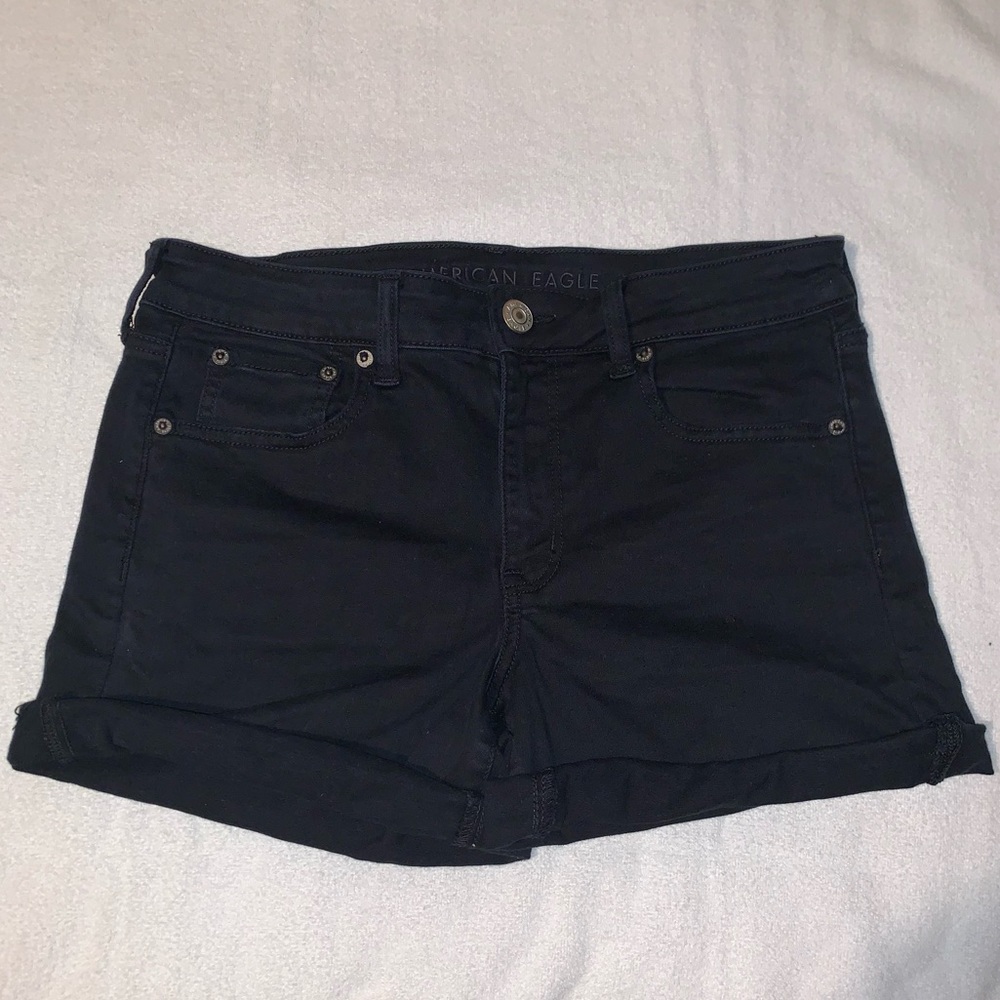 American Eagle Black Denim Shorts